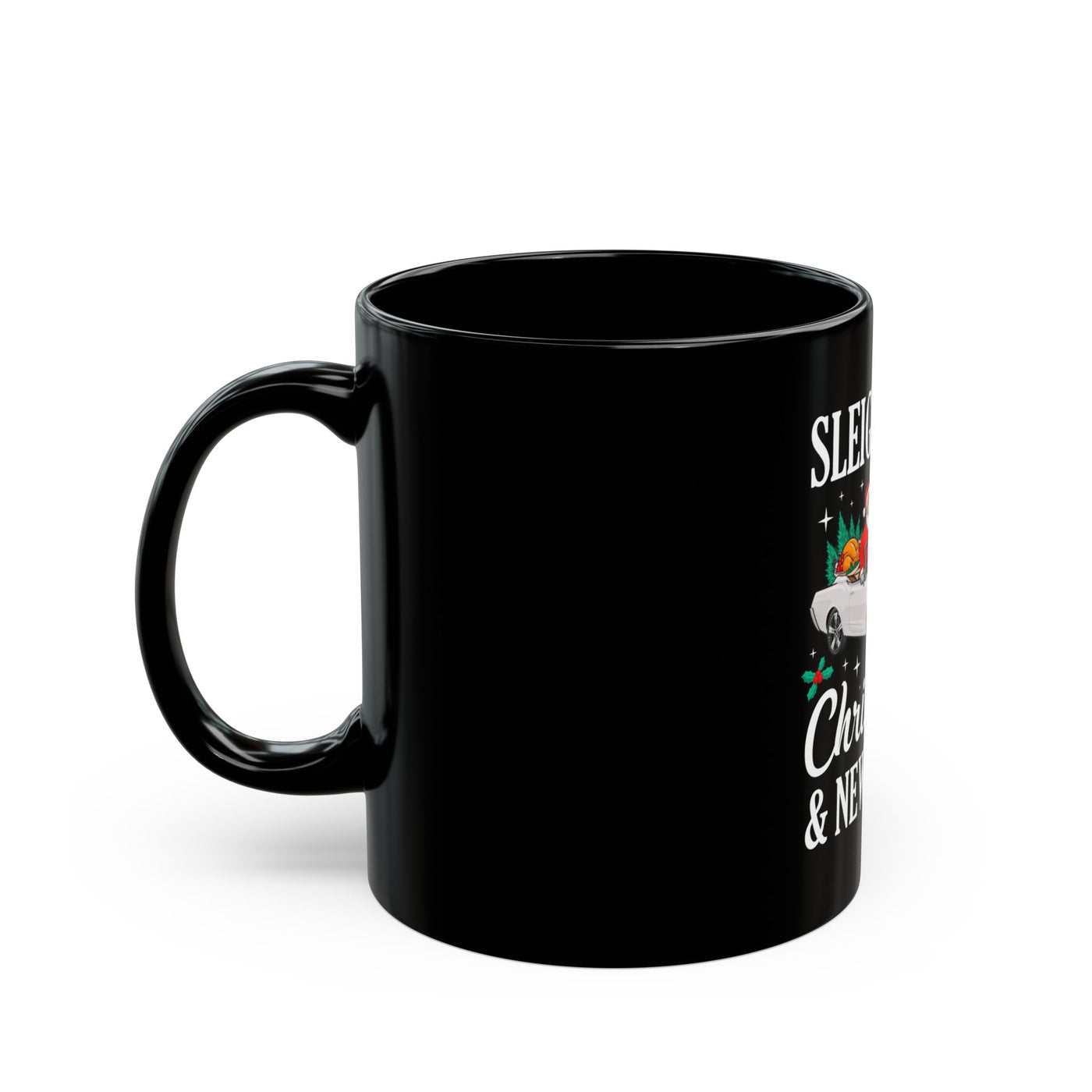 Christmas Foodie Black Mug