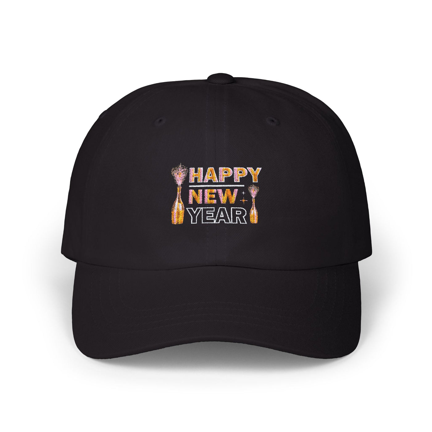 Happy New Year black Cap