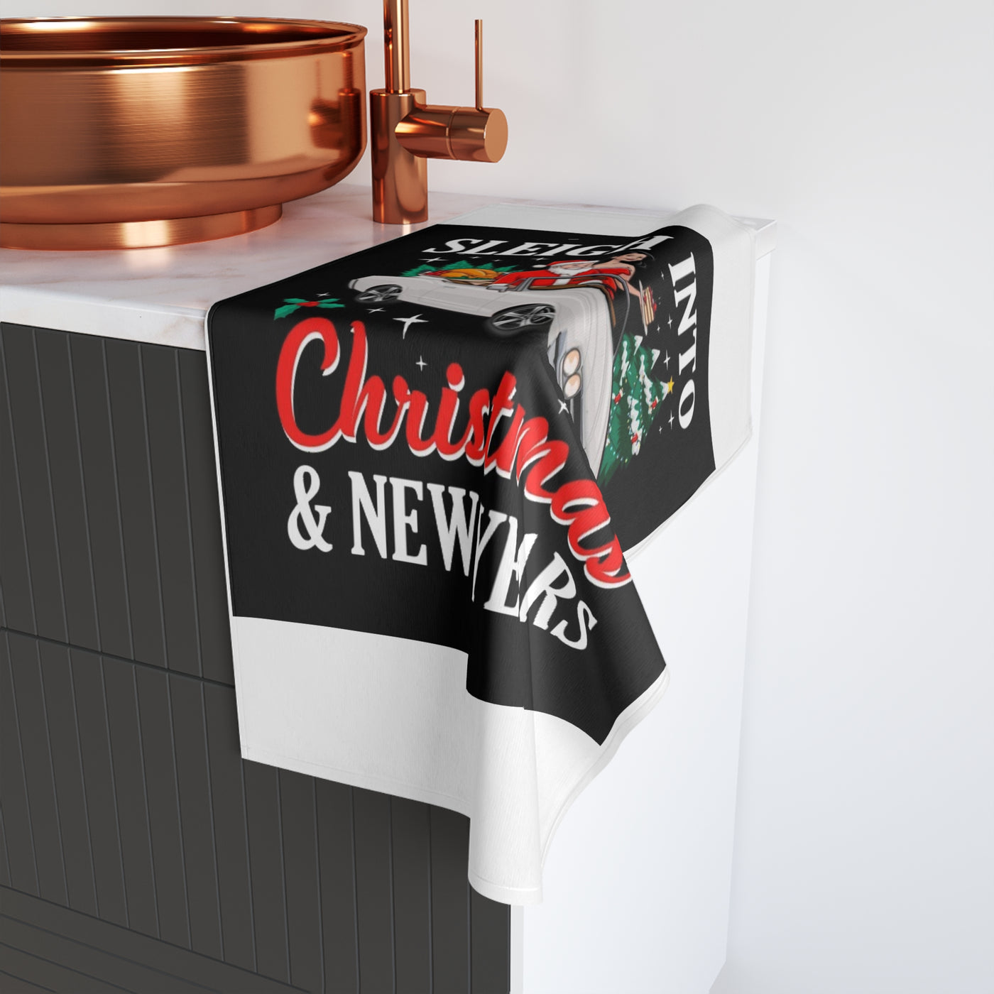 Christmas hand towel - ATL FOODIE NATION STORE