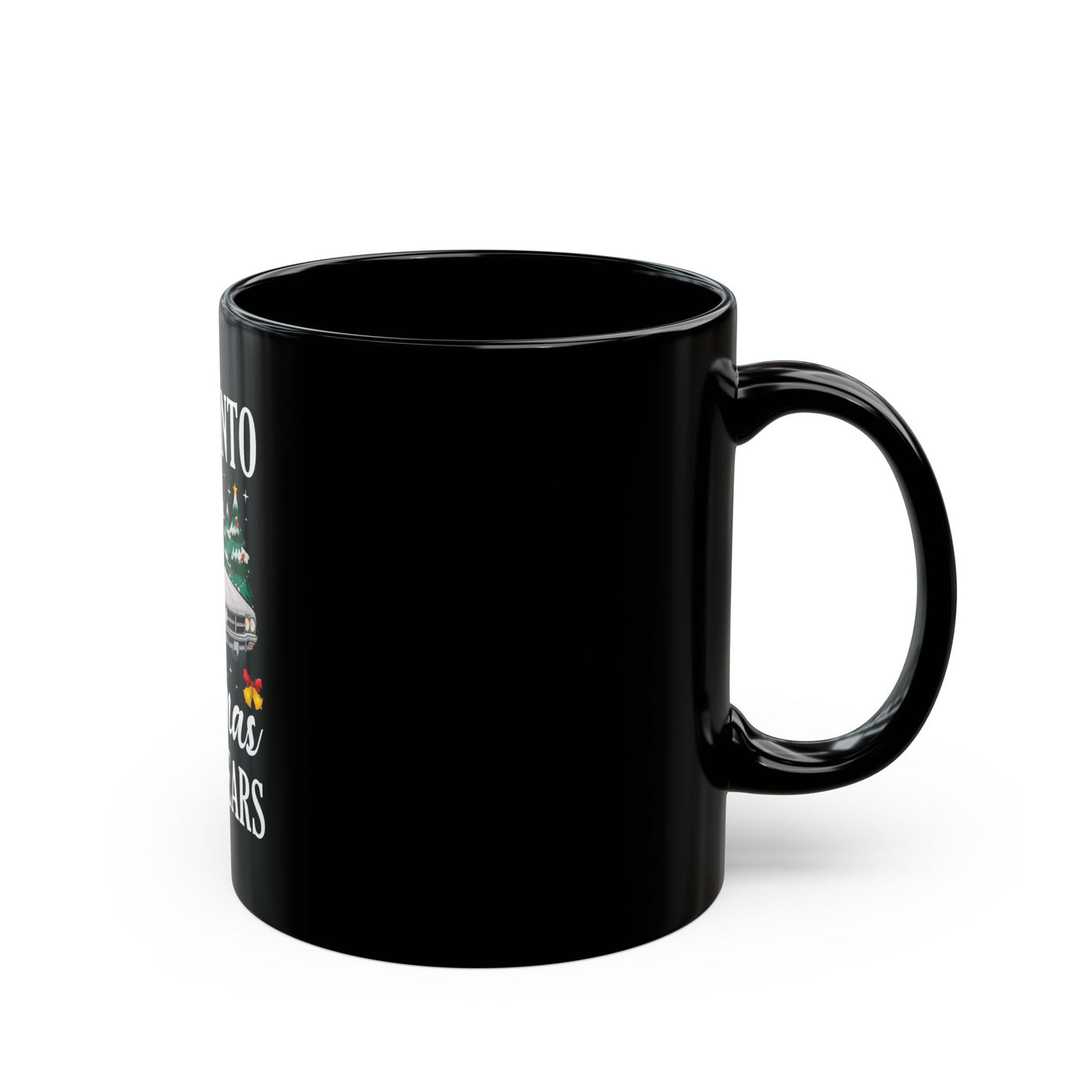 Christmas Foodie Black Mug